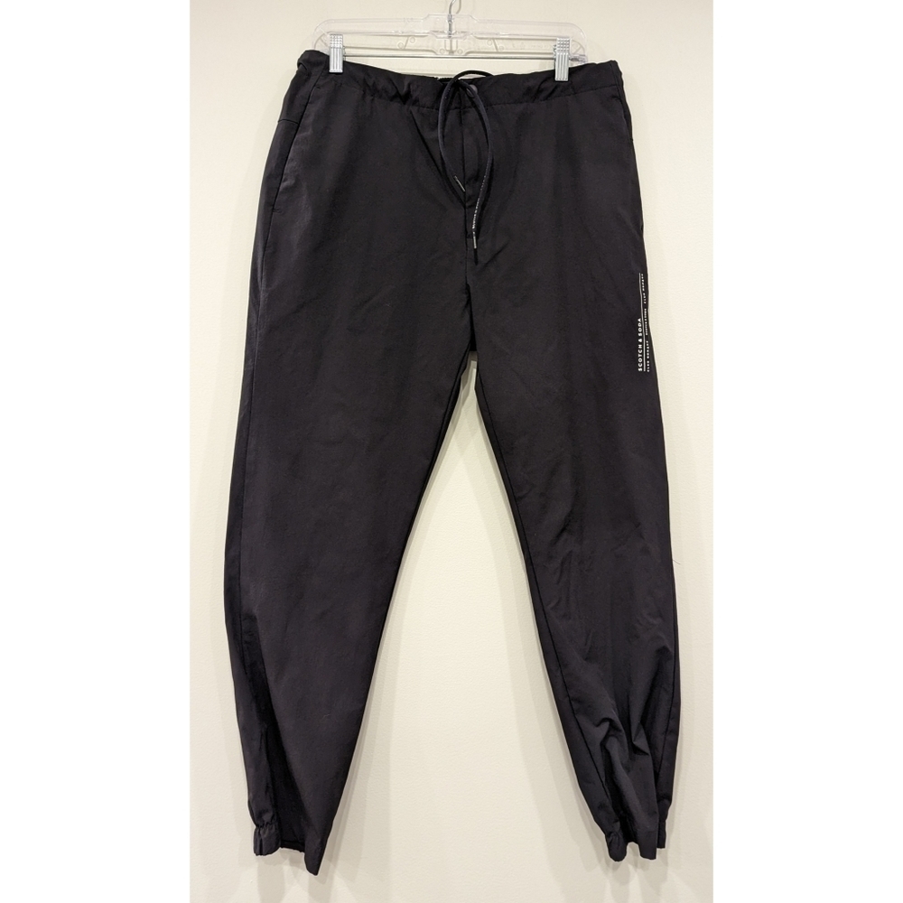 Scotch & Soda Club Nomade Black Nylon Snow Track Pants XL